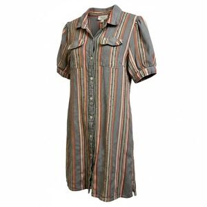 Sage Multicolor Striped Dress